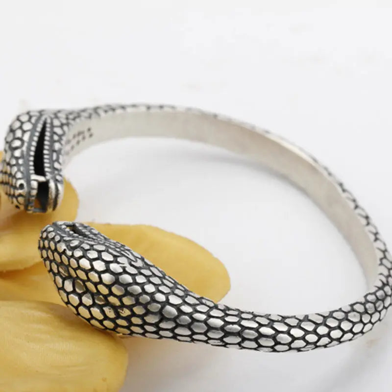 Snake Bracelet Silver - Viking Heritage Store