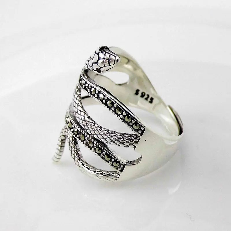 Snake Ring Silver - Viking Heritage Store