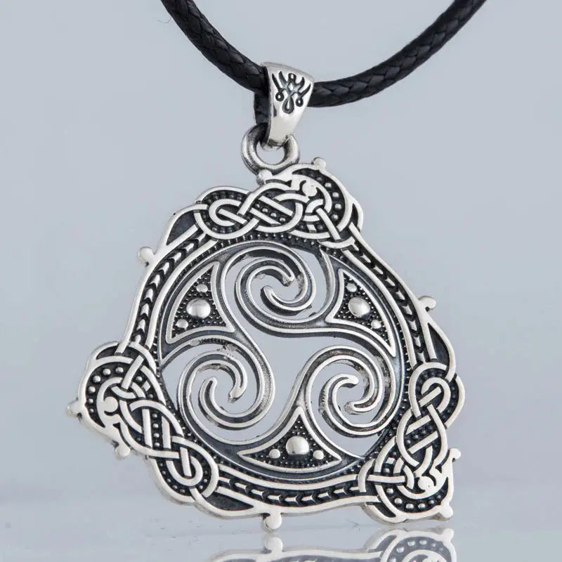 Triskel Necklace (Silver) - Viking Heritage Store