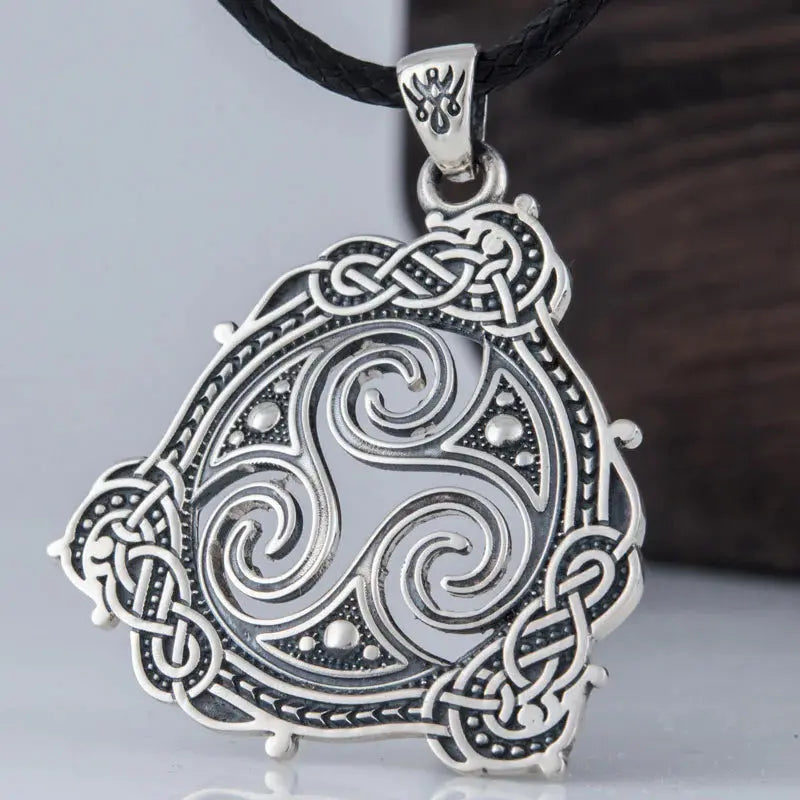 Triskel Necklace (Silver) - Viking Heritage Store