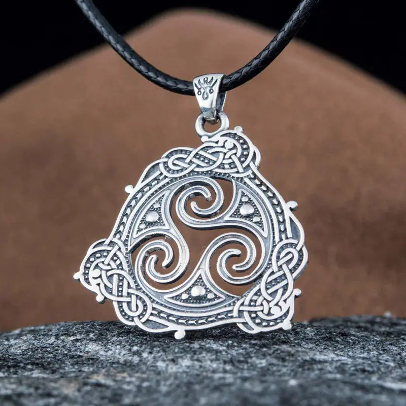 Triskel Necklace (Silver) - Viking Heritage Store