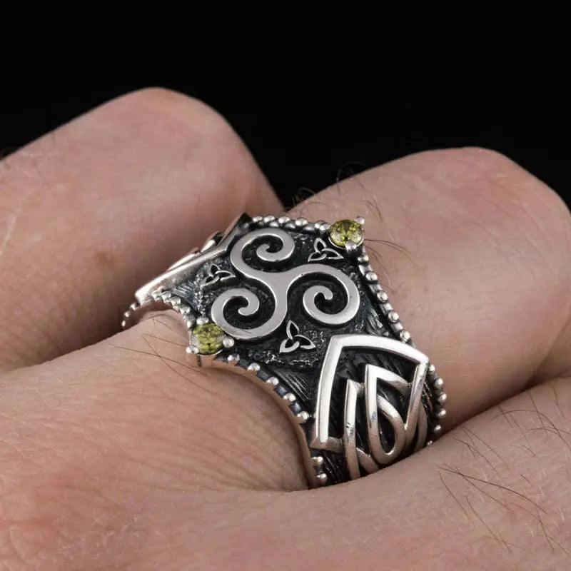 Triskele Ring (Silver) - Viking Heritage Store