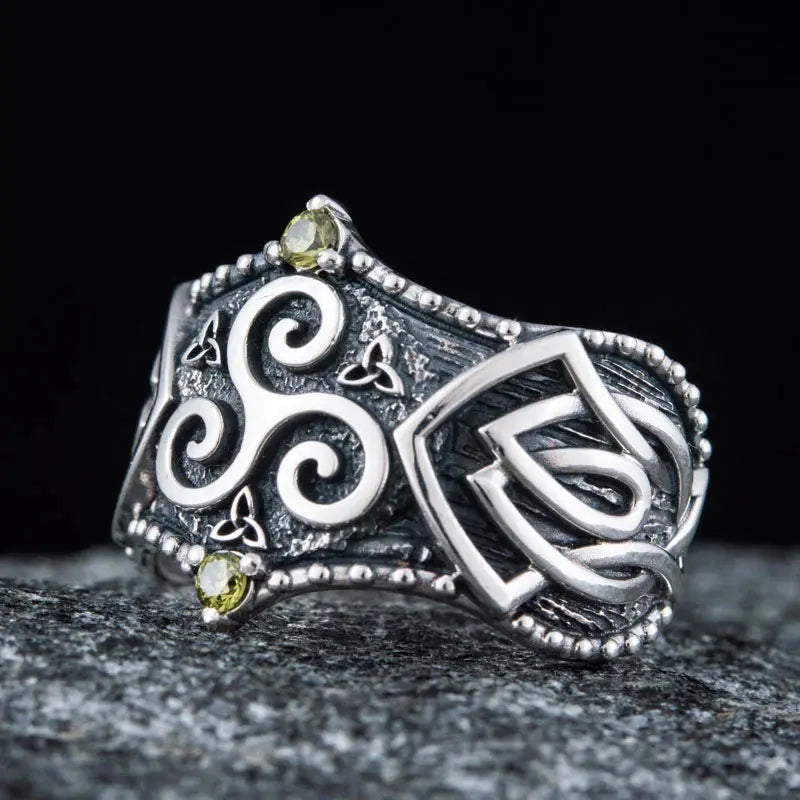 Triskele Ring (Silver) - Viking Heritage Store