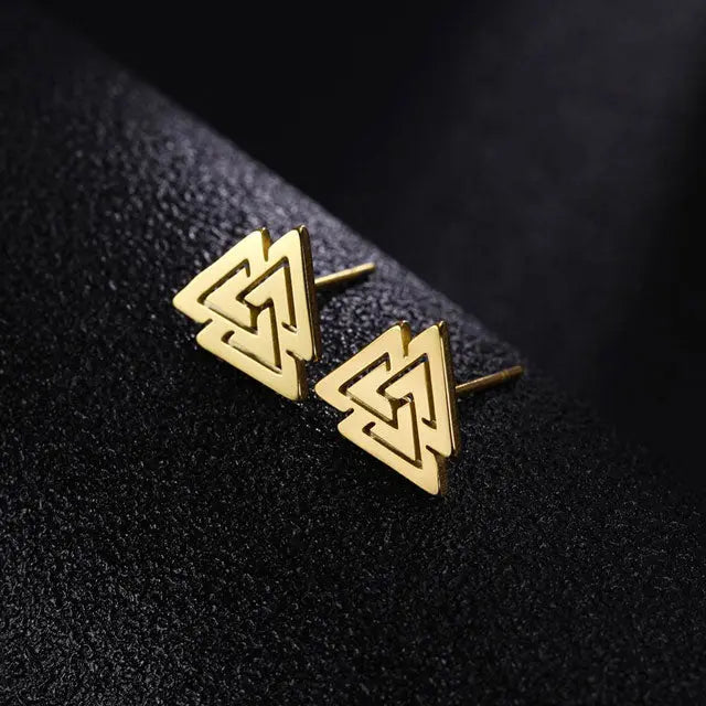 Valknut Earrings - Viking Heritage Store