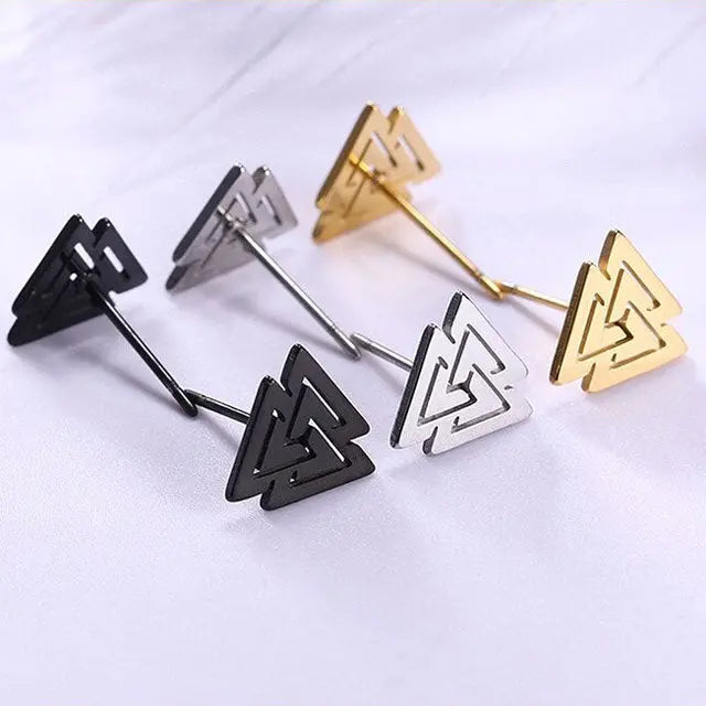 Valknut Earrings - Viking Heritage Store