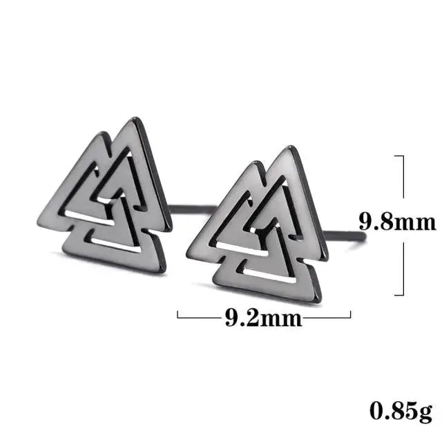 Valknut Earrings - Viking Heritage Store