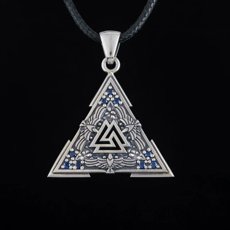 Valknut Necklace (Silver) - Viking Heritage Store