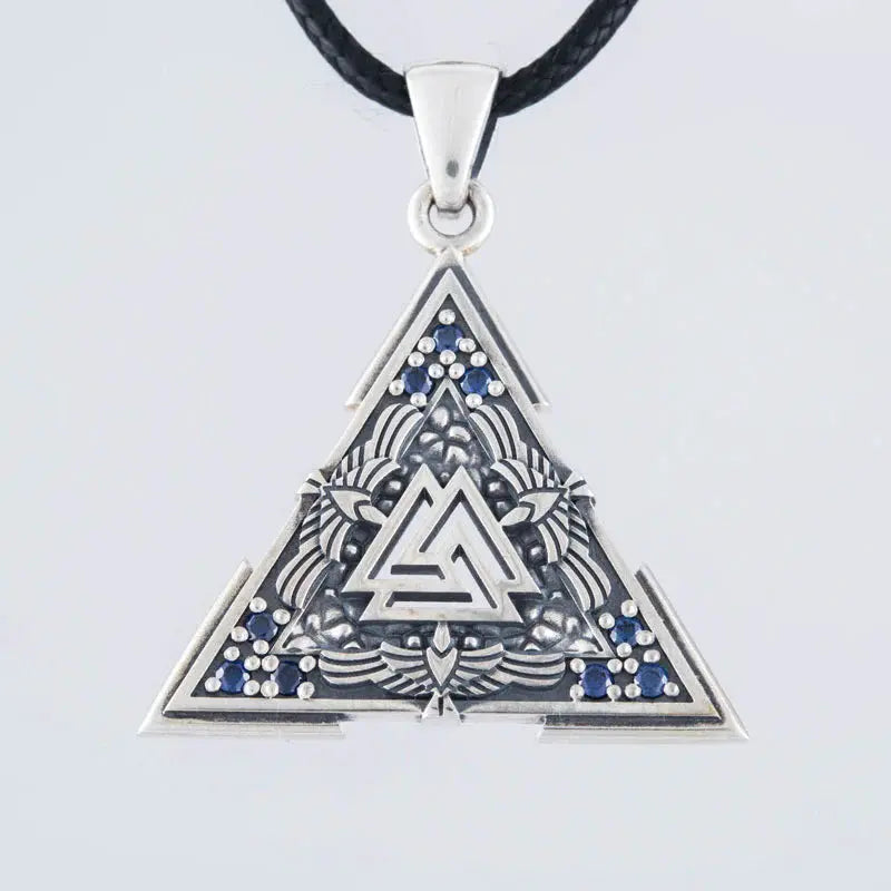 Valknut Necklace (Silver) - Viking Heritage Store