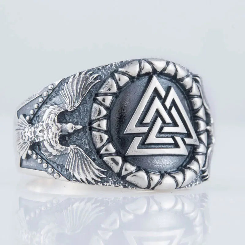 Valknut Ring (Silver) - Viking Heritage Store