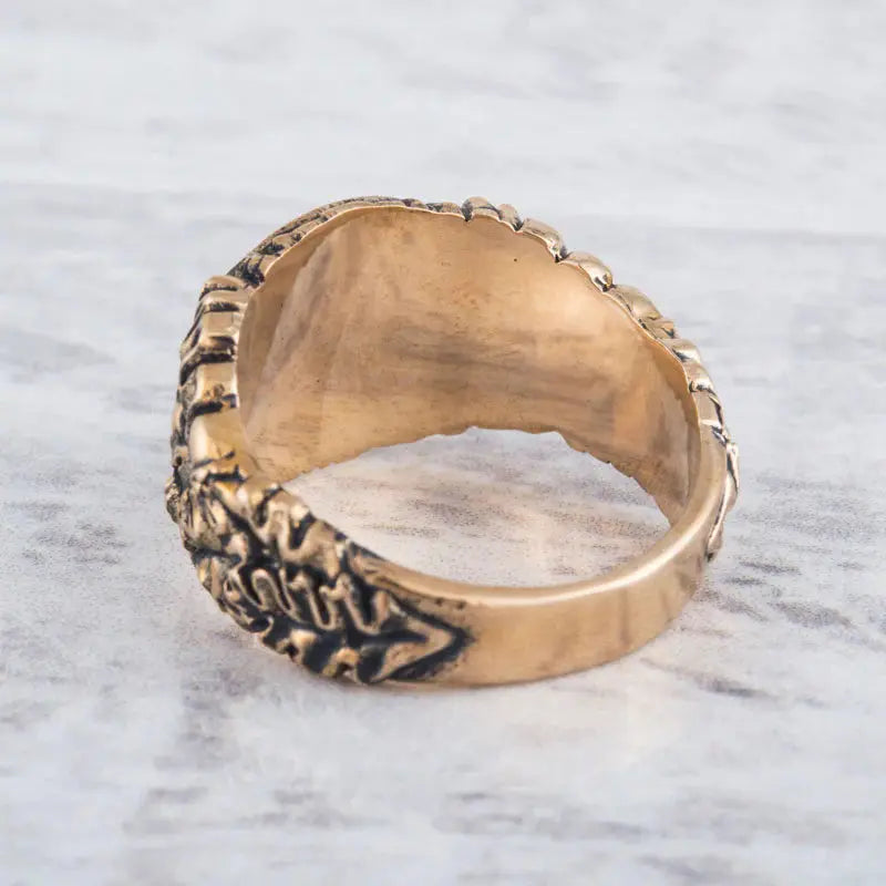 Valknut Ring (Solid Bronze) - Viking Heritage Store