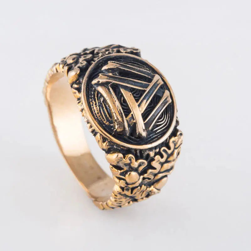 Valknut Ring (Solid Bronze) - Viking Heritage Store