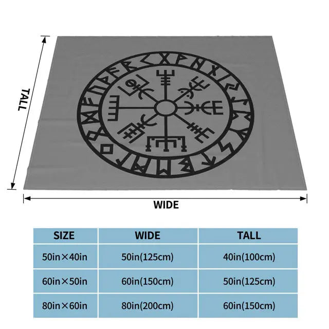 Vegvisir Blanket - Viking Heritage Store