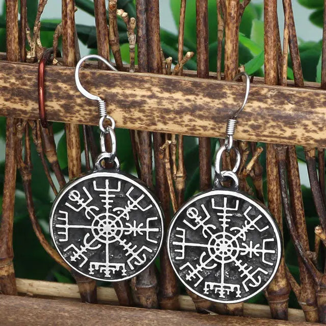 Vegvisir Earrings - Viking Heritage Store