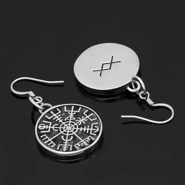 Vegvisir Earrings - Viking Heritage Store