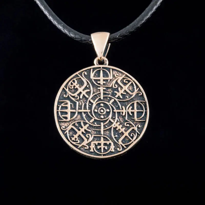 Vegvisir Necklace (Bronze) - Viking Heritage Store