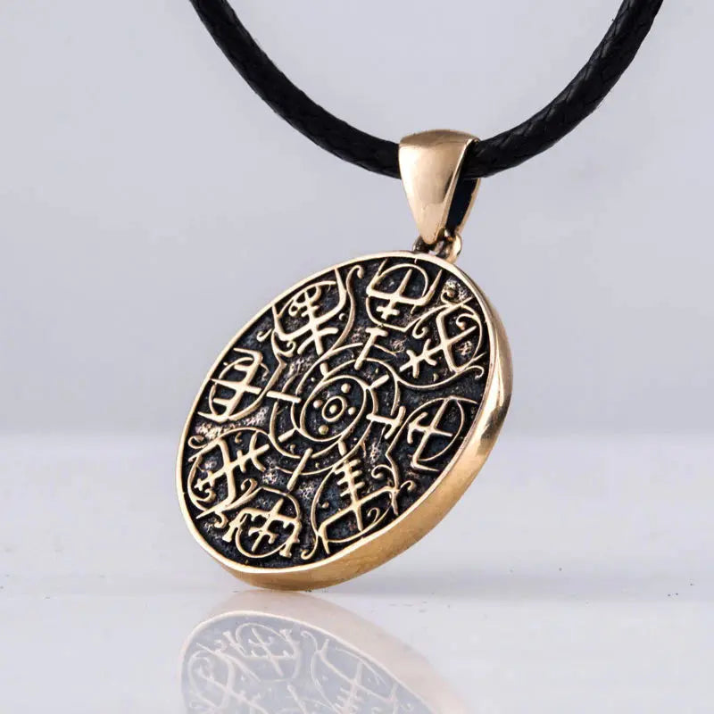 Vegvisir Necklace (Bronze) - Viking Heritage Store