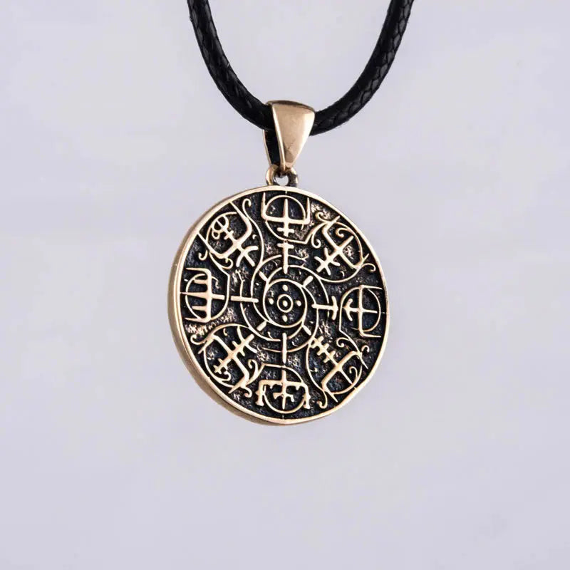 Vegvisir Necklace (Bronze) - Viking Heritage Store