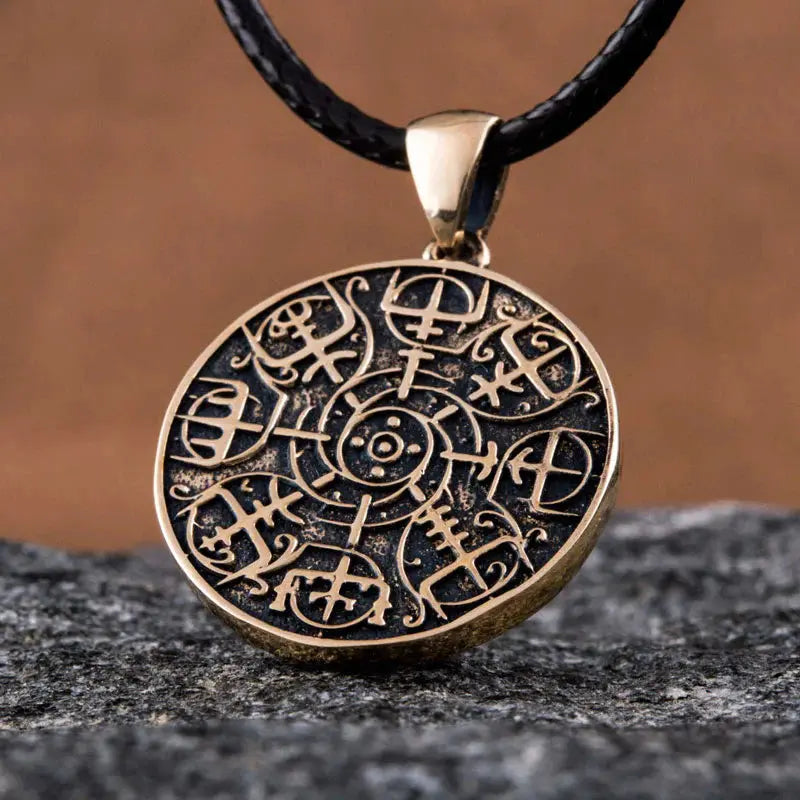 Vegvisir Necklace (Bronze) - Viking Heritage Store