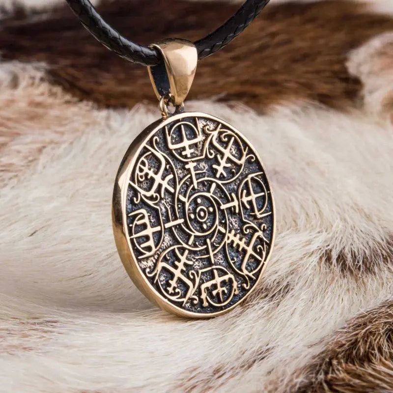 Vegvisir Necklace (Bronze) - Viking Heritage Store