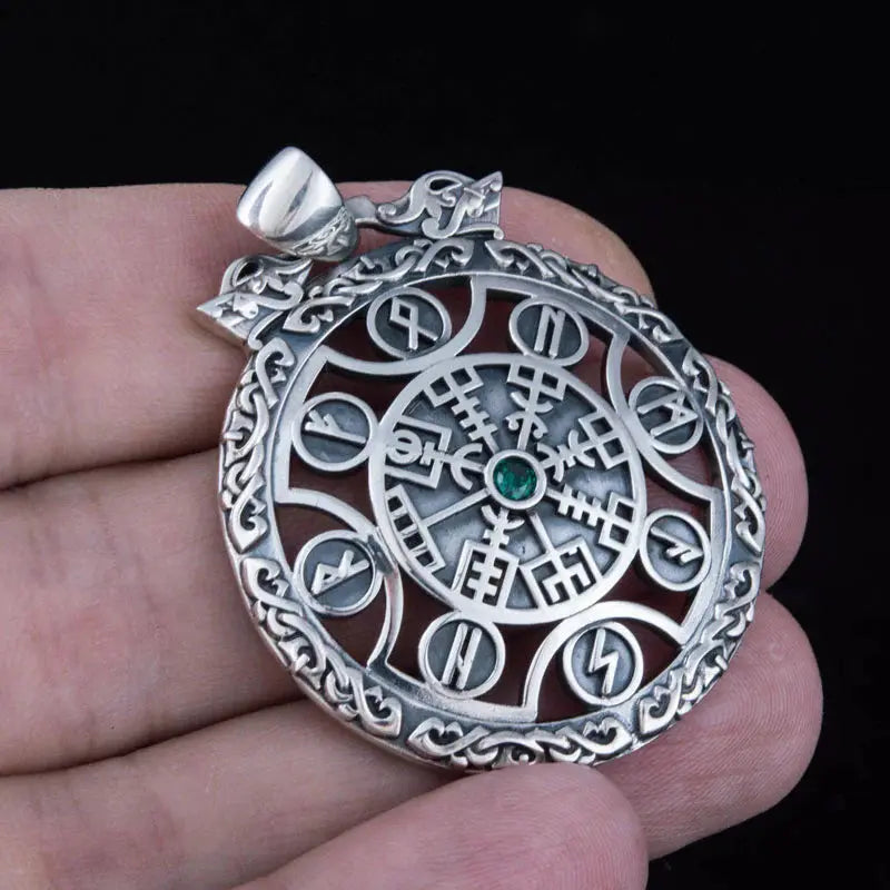 Vegvisir Necklace (Silver) - Viking Heritage Store