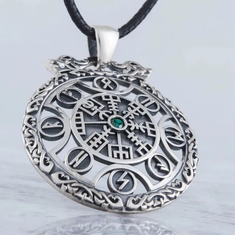 Vegvisir Necklace (Silver) - Viking Heritage Store