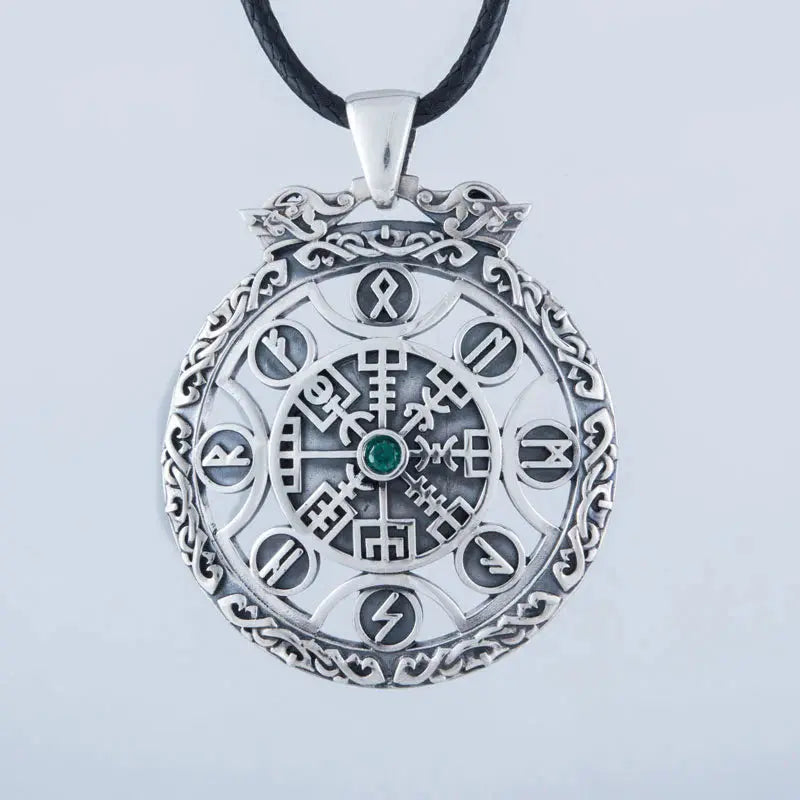 Vegvisir Necklace (Silver) - Viking Heritage Store