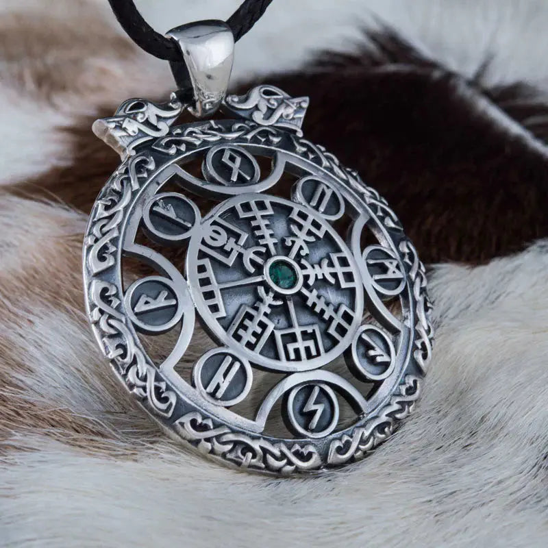 Vegvisir Necklace (Silver) - Viking Heritage Store