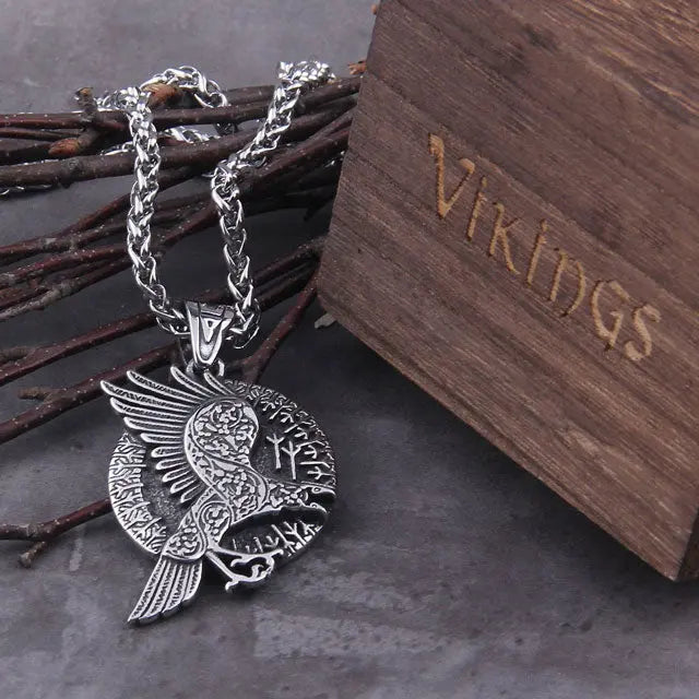 Viking Raven Necklace - Viking Heritage Store