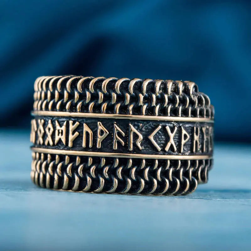 Viking Rune Ring (Solid Bronze) - Viking Heritage Store