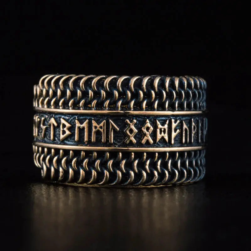 Viking Rune Ring (Solid Bronze) - Viking Heritage Store