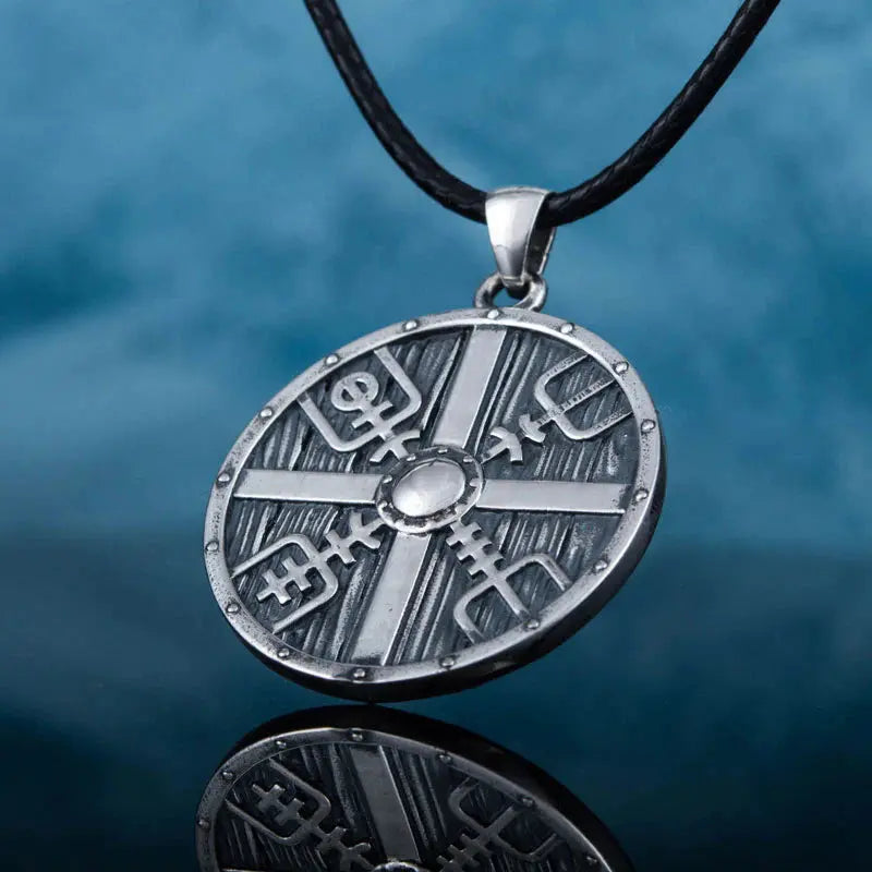 Viking Shield Maiden Necklace (Silver) - Viking Heritage Store