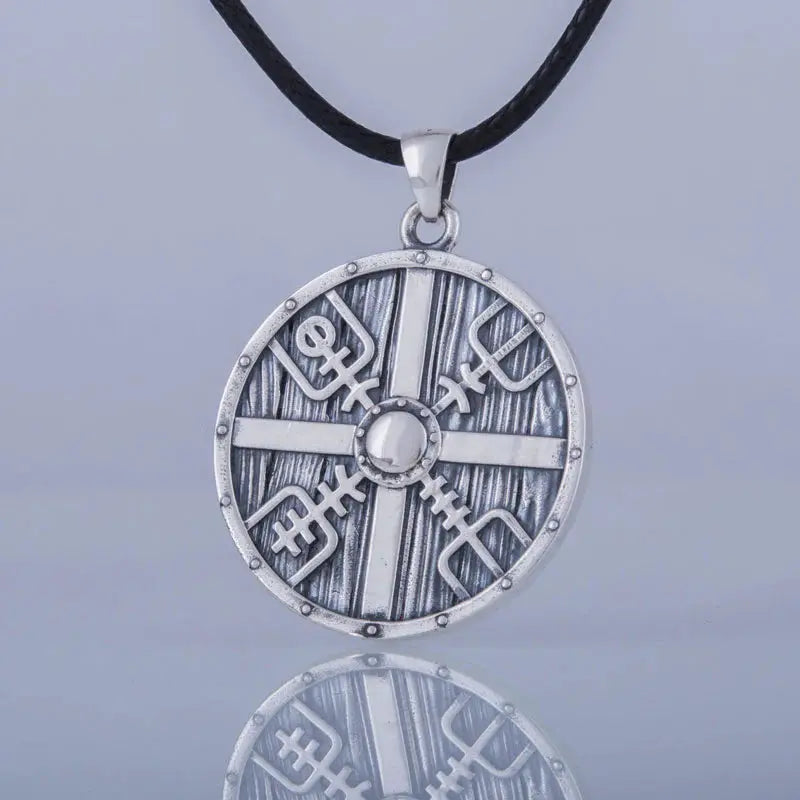 Viking Shield Maiden Necklace (Silver) - Viking Heritage Store