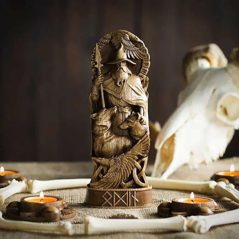 Viking Statue - GOD Odin-Viking Heritage Store