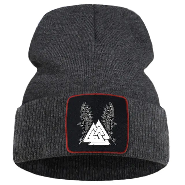 Viking Valknut Beanie - Viking Heritage Store