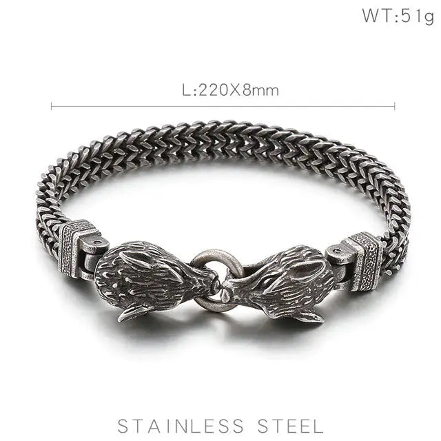 Wolf Bracelet - Viking Heritage Store