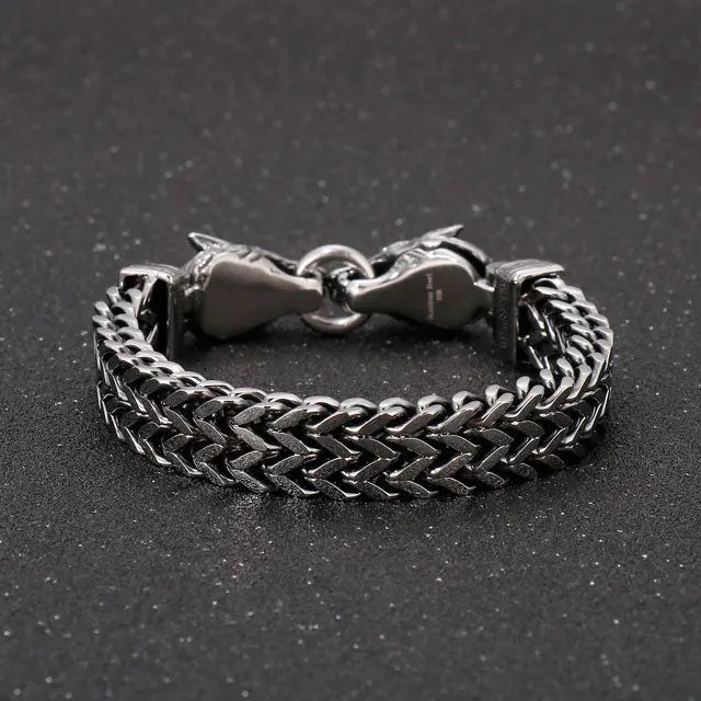 Wolf Bracelet - Viking Heritage Store