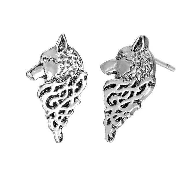 Wolf Earrings - Viking Heritage Store