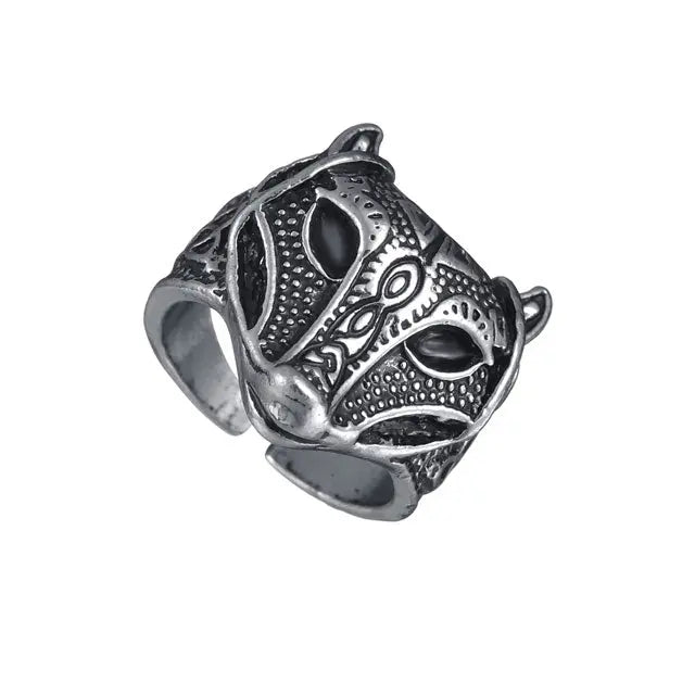 Wolf Head Ring - Viking Heritage Store