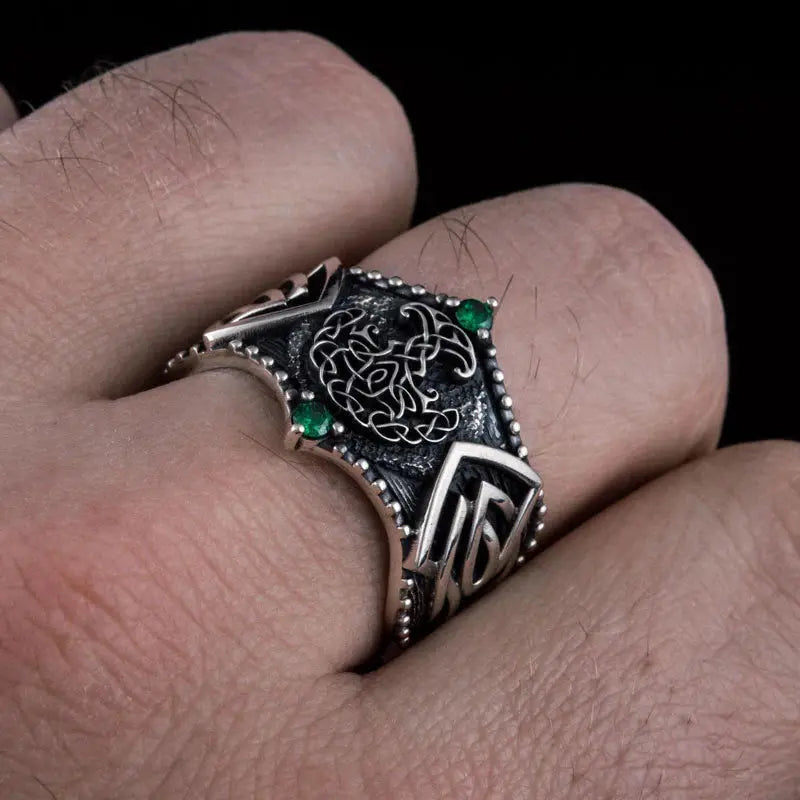 Yggdrasil Ring (Silver) - Viking Heritage Store