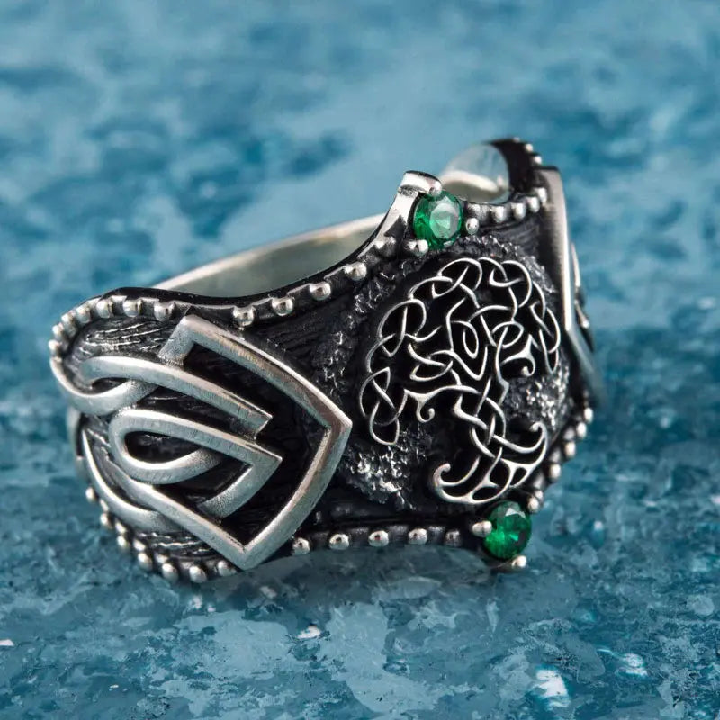 Yggdrasil Ring (Silver) - Viking Heritage Store