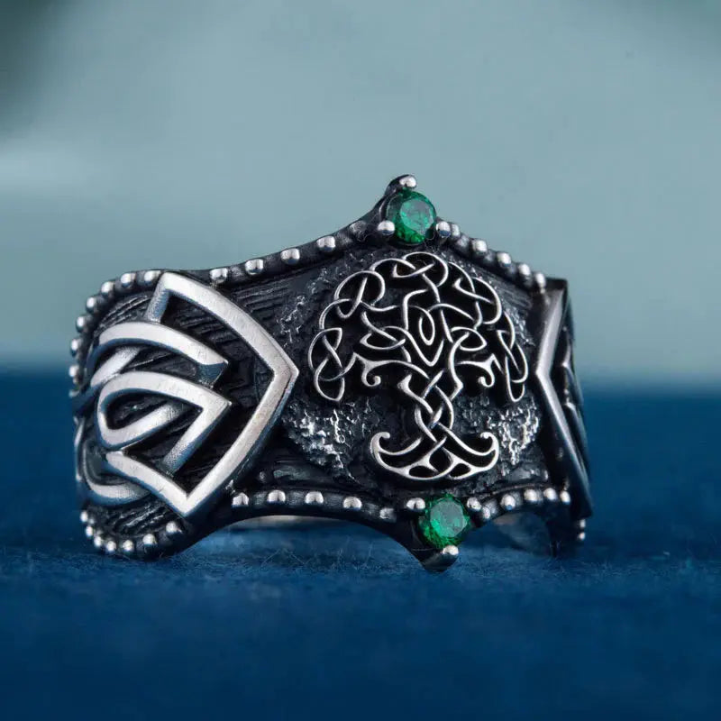 Yggdrasil Ring (Silver) - Viking Heritage Store