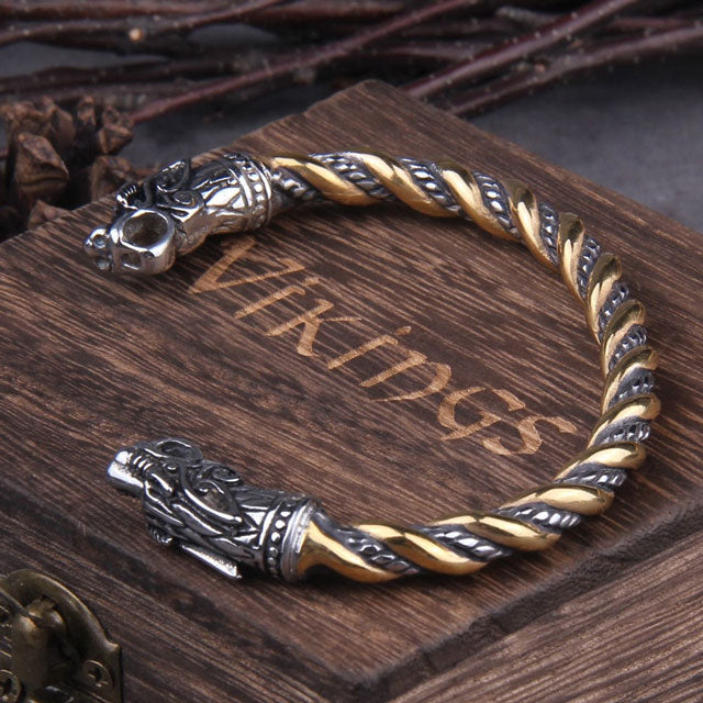 Thor's Hammer Braided Rope Viking Bracelet - WOLFHA